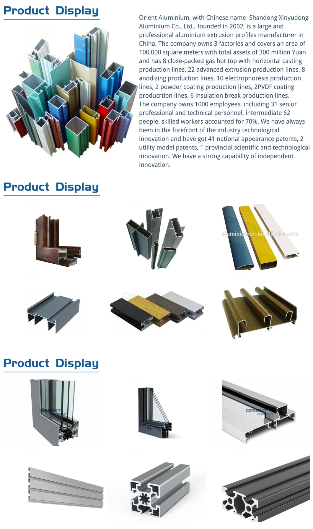 Orient China Factory Supply 4080 Aluminium Extrusion T Slot Aluminium Profile 40X40 Aluminium Extruded Profiles Connector