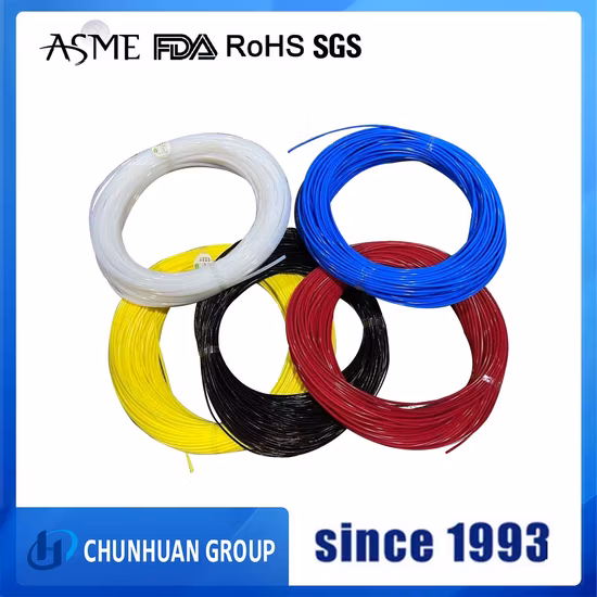 ISO9001 認定の白/赤/黒の薄いプラスチック押出 PTFE キャピラリー チューブ