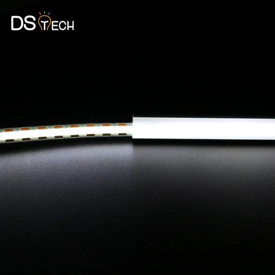 ドットレスアルミプロファイル LED リニアライト 9 ワット 12 ワット 480 チップ/M 高密度 COB LED ストリップライト柔軟な LED ストリップライト